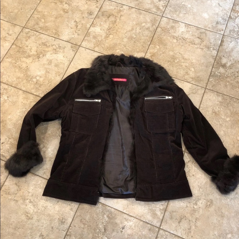 Brown Ladies Corduroy Jacket size XL